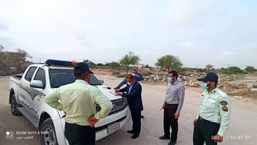 رفع تصرف ۲۱۰۰ مترمربع اراضی خالصه دولتی به ارزش ۶.۳میلیارد ریال در روستای باغ بالا قشم