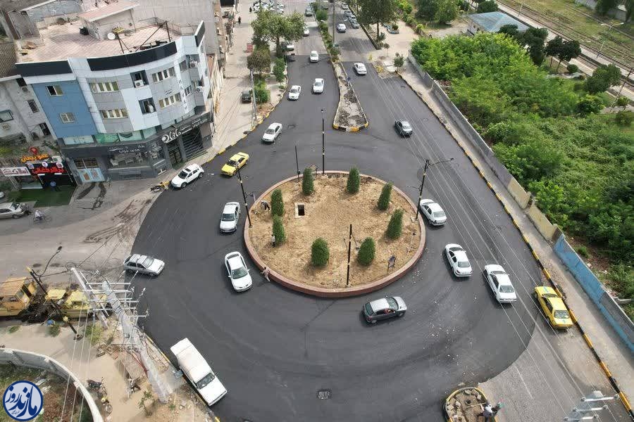 کاهش بار ترافیکی قائمشهر با افتتاح پروژه کارشناسی‌شده میدان سربازان گمنام توسط شهرداری