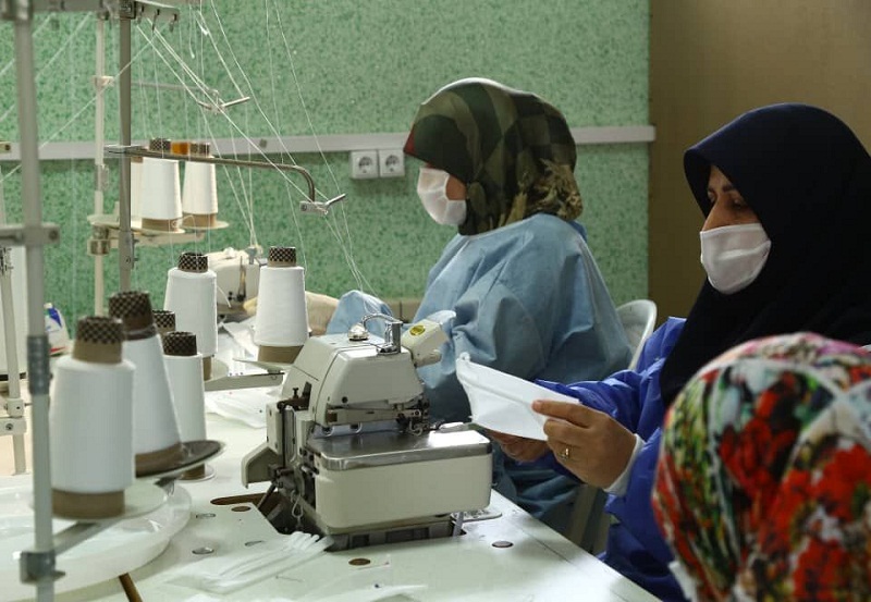 تولید روزانه ۲ هزار ماسک، سهم زنان جهادگر بابلی در مبارزه با کرونا