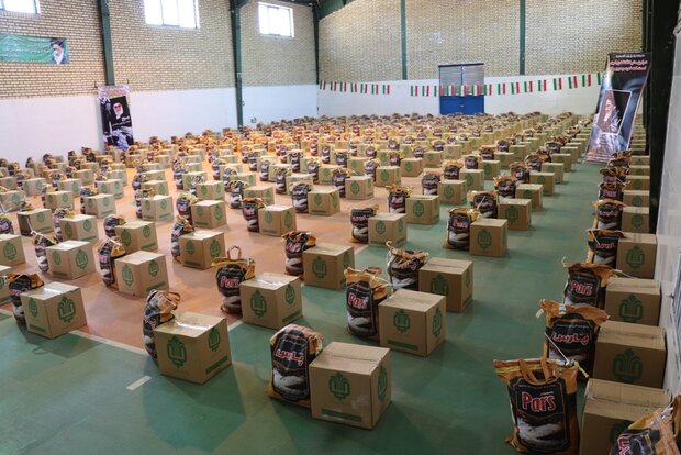 توزیع ۱۲ هزار بسته معیشتی با طرح شهید سلیمانی در مازندران