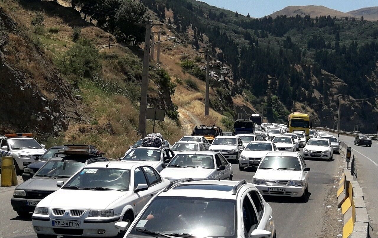  ترافیک سنگین در جاده‌های البرز