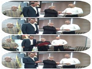 تجلیل رئیس اتاق اصناف شهرستان بابل از قهرمان کیک بوکسینگ